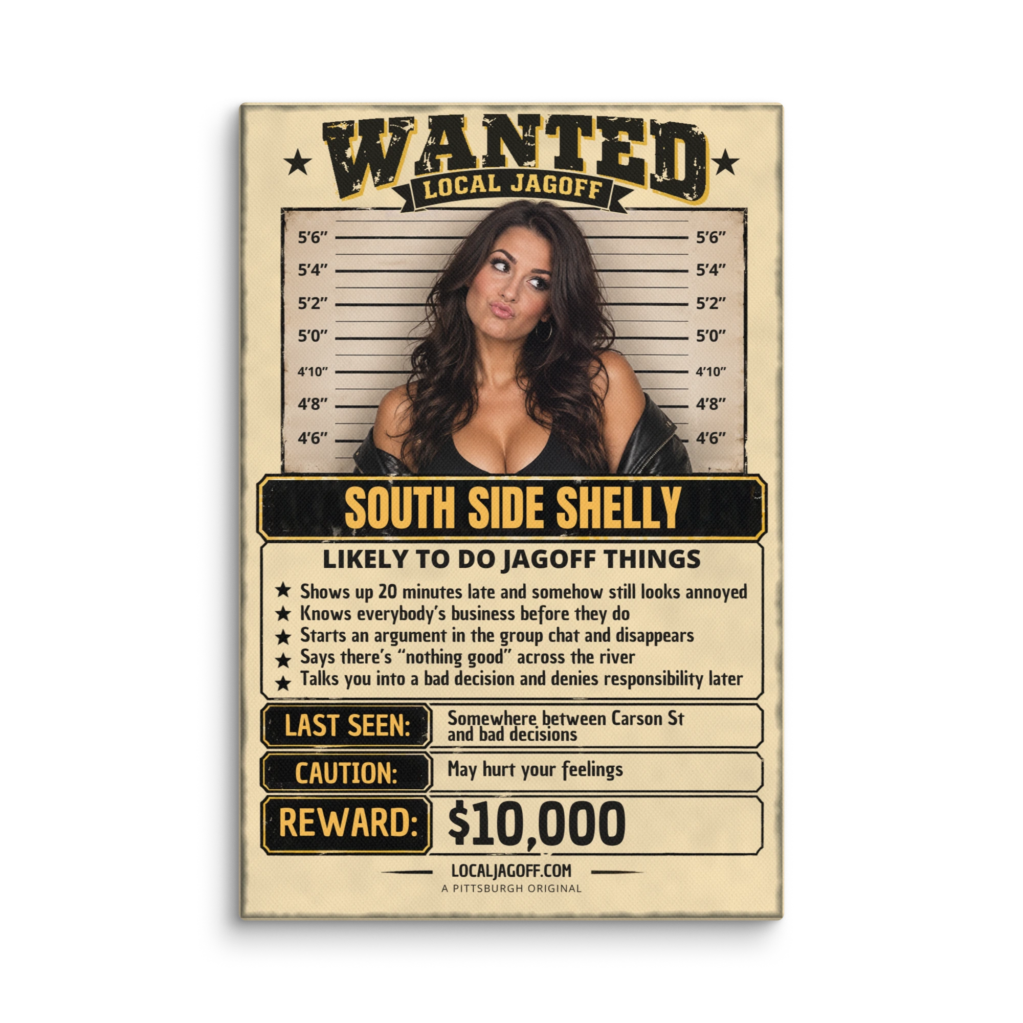 South Side Shelly example on a 12 x 18 canvas
